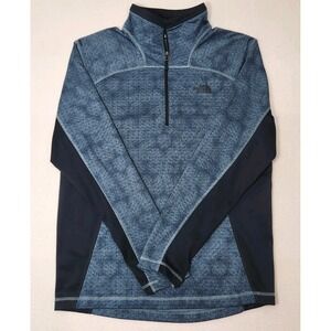 The North Face Pullover Mens M Navy Quarter Zip Performance Polyester NF0A37JV
